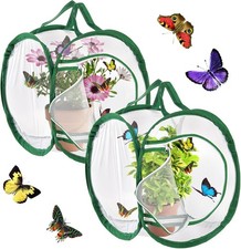 ZENFUN 2 Packs Insect and Butterfly Habitat Cages, Insect Mesh Cage, Caterpillar