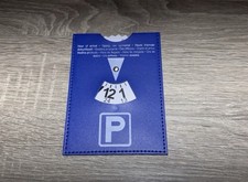 Parkscheibe aus Kunstleder StVO Parkuhr für Auto PKW LKW 12/24 Stunden 11x15