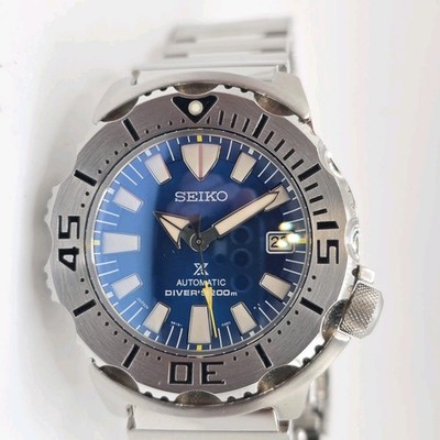 Seiko Monster Blue Coral Reef Automatic Men's Watch 42mm SBDC067