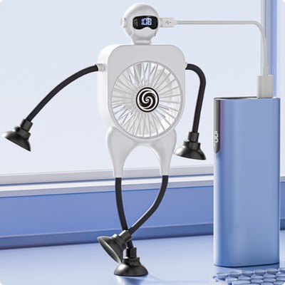 Roboter-Ventilator Spiralgitter Ventilator mit Saugnäpfen Multifunktional
