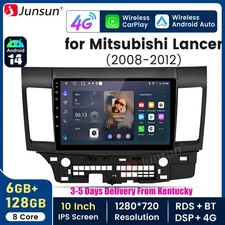 6+128G Carplay Android14 For Mitsubishi Lancer 2008-12 Car Stereo Radio GPS Navi