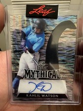 Leaf 2023 Exotic Mythical Kahlil Watson MA-KW1 Autograph 1/1 Baseball Card