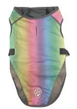 NEW Canada Pooch Dog Cooling Vest 16 Multicolor Pastel Stripes