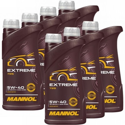 7L MANNOL EXTREME 5W-40 MOTORÖL passend für VW502.00 505.00 MB229.5 BMW LL-01 ÖL