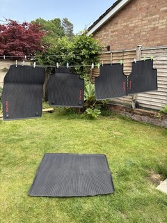 Full Set Of Official Skoda Enyaq Floor Matts With Boot Liner