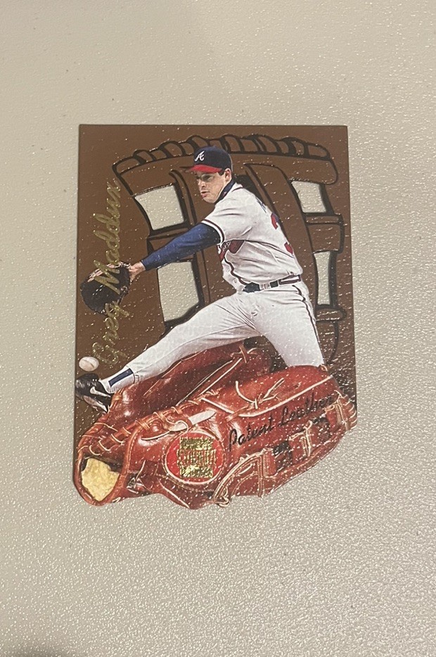 1997 Stadium Club Patent Leather Insert #PL5 Greg Maddux