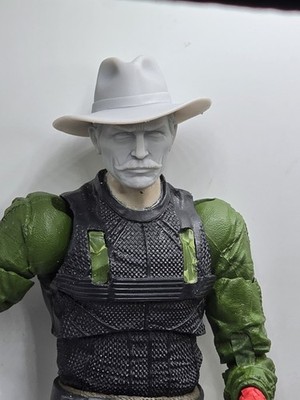 3d Print GOOD UGLY BAD VAN KLEEF COWBOY HEAD  1:10 7'' SELECT DC MULTIVERSE 
