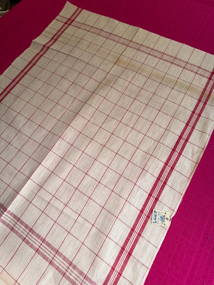 Tissu ancien métis lpour torchons St Maritaine larg 67 cm x H 400 cm C986 - Photo 4/4