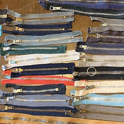 Vintage Metal Zipper Lot Of 76 1940s-70s Talon Serval Vintage Metal Zipper Lot Of 76 1940s-70s Talon Serval