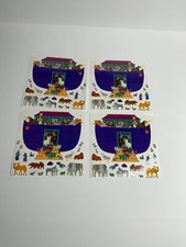 Vintage Mrs. Grossman  s Stickers By The Yard 1990  s Noah  s Ark Mod Sheets Set