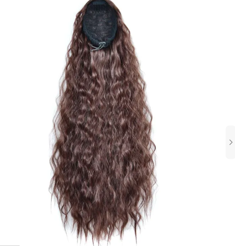 Curly Hair Ponytail Wig Braid Drawstring to Weave - Picture 2 of 5