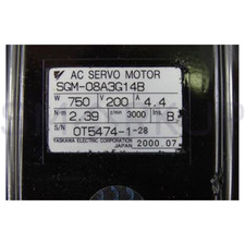 New In Box YASKAWA SGM-08A3G14B Servo Motor