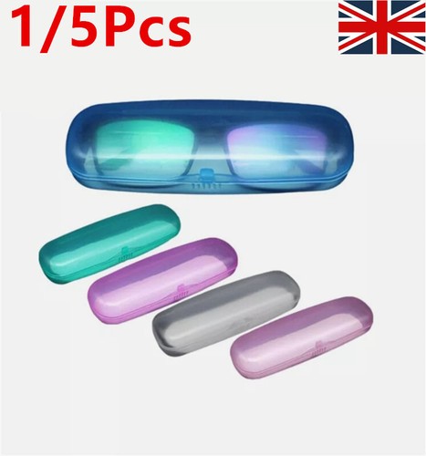 Eye Glasses Case Portable Transparent Shell Sunglasses Hard Protector Box - UK - Picture 3 of 18
