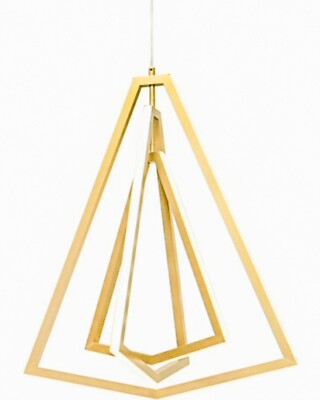 AFX Lighting Gianna 27'' LED Pendant, Gold/Frosted - GNAP27L30D1GD