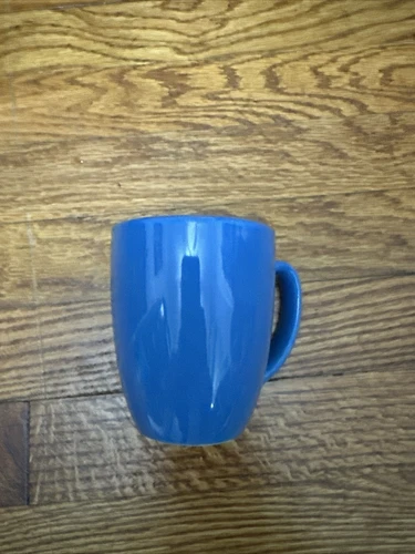Corning Corelle Coordinate Dark Blue Stoneware Ceramic Mug Cup Mint Condition 4"