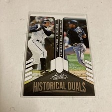 2022 Panini Absolute Baseball Jim Thome & Roberto Alomar Historical Duals