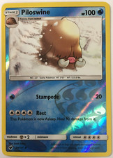 POKEMON PILOSWINE 20/111 CRIMSON INVASION UNCOMMON REVERSE HOLO NEAR MINT