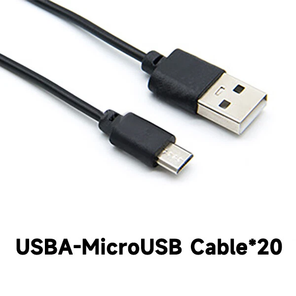 20-Port USB Charging Hub with Screen Projection for Phones & PCs