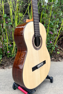 [Video] Handmade 39 Inch Solid Spruce Top Rosewood Body Vintage Classical Guitar