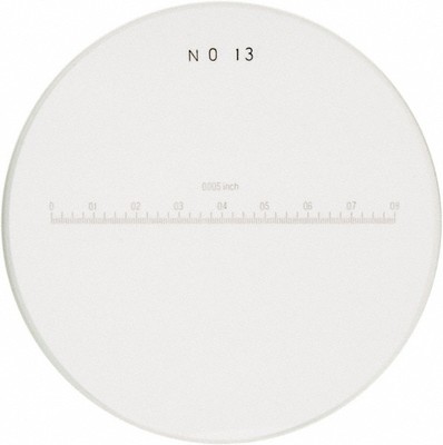 SPI 1 Inch Diameter, Optical Comparator Chart and Reticle