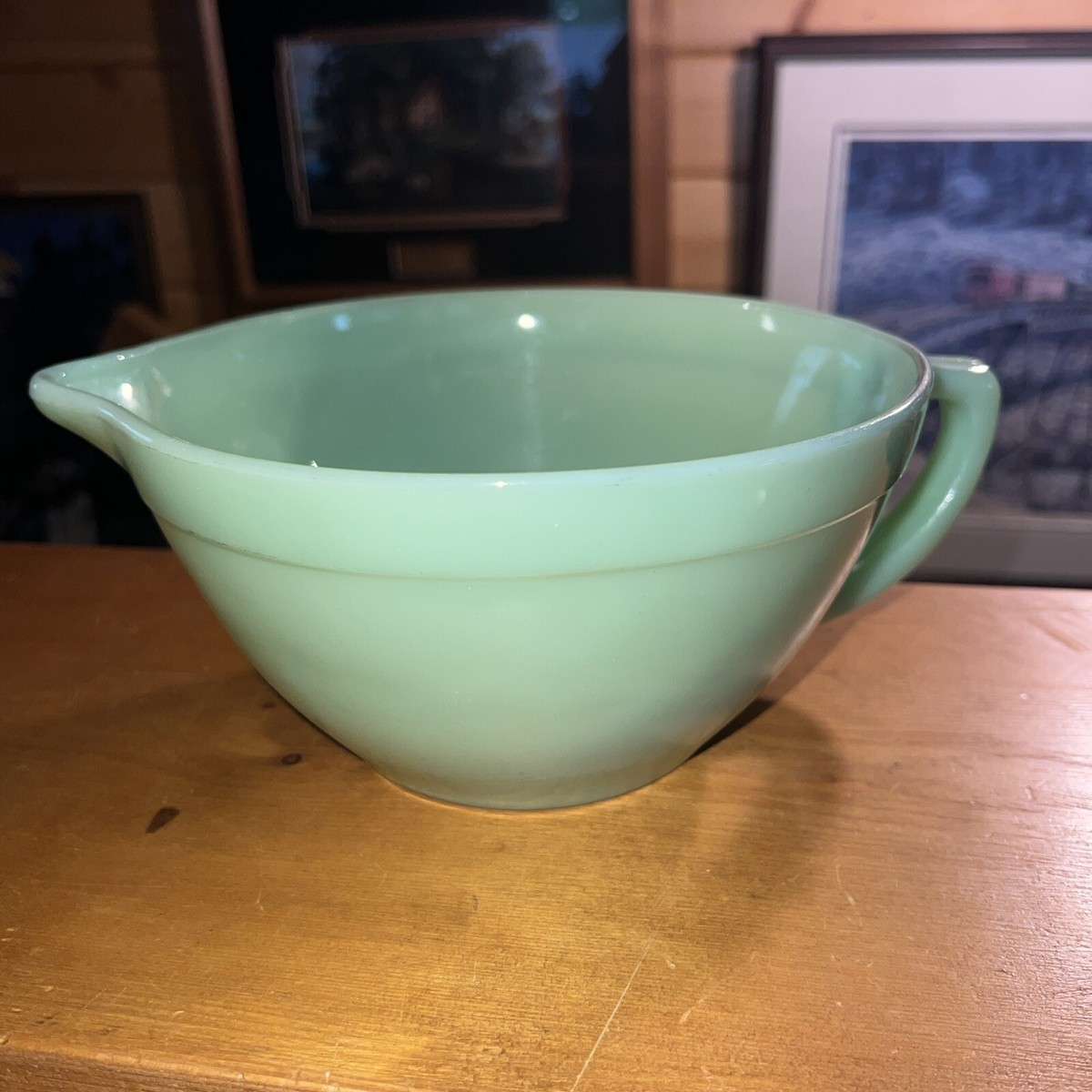 Jadeite Pyrex Batter Bowl Vintage Fire King Jadeite Batter Bowl W