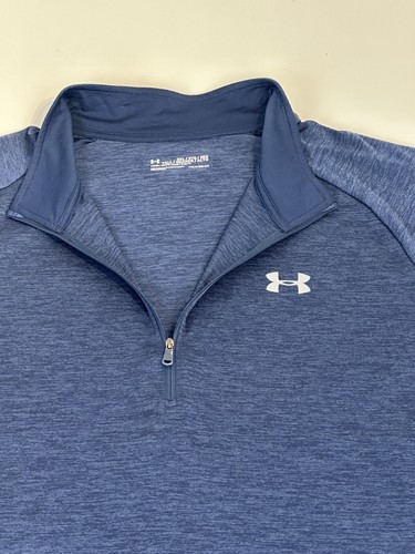 Under Armour Men Sweatshirt UA Tech 1/2 Zip Long Sleeve Pullover Steel Size 3XL - Picture 9 of 19
