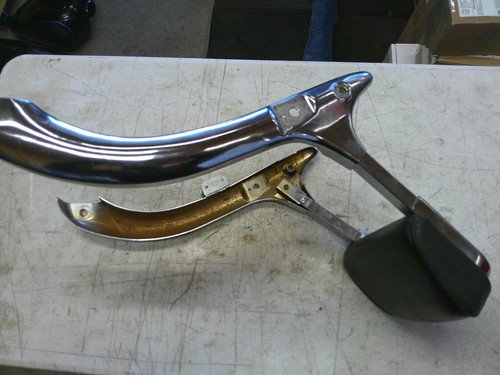 1990-95 Kawasaki Vulcan 500 EN500 rear back passenger backrest sissy bar - Picture 10 of 17