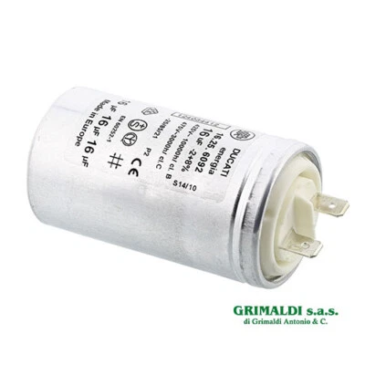 CONDENSATORE 16µF AVVIAMENTO DUCATI ATTACCO RAPIDO 475V FASTON SEMPLICE