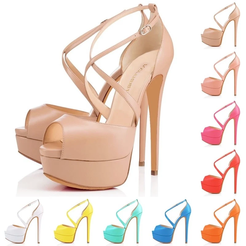 2022 Ladies High Heel Sandals Ultra Bridal Shoes 14cm Ultra High