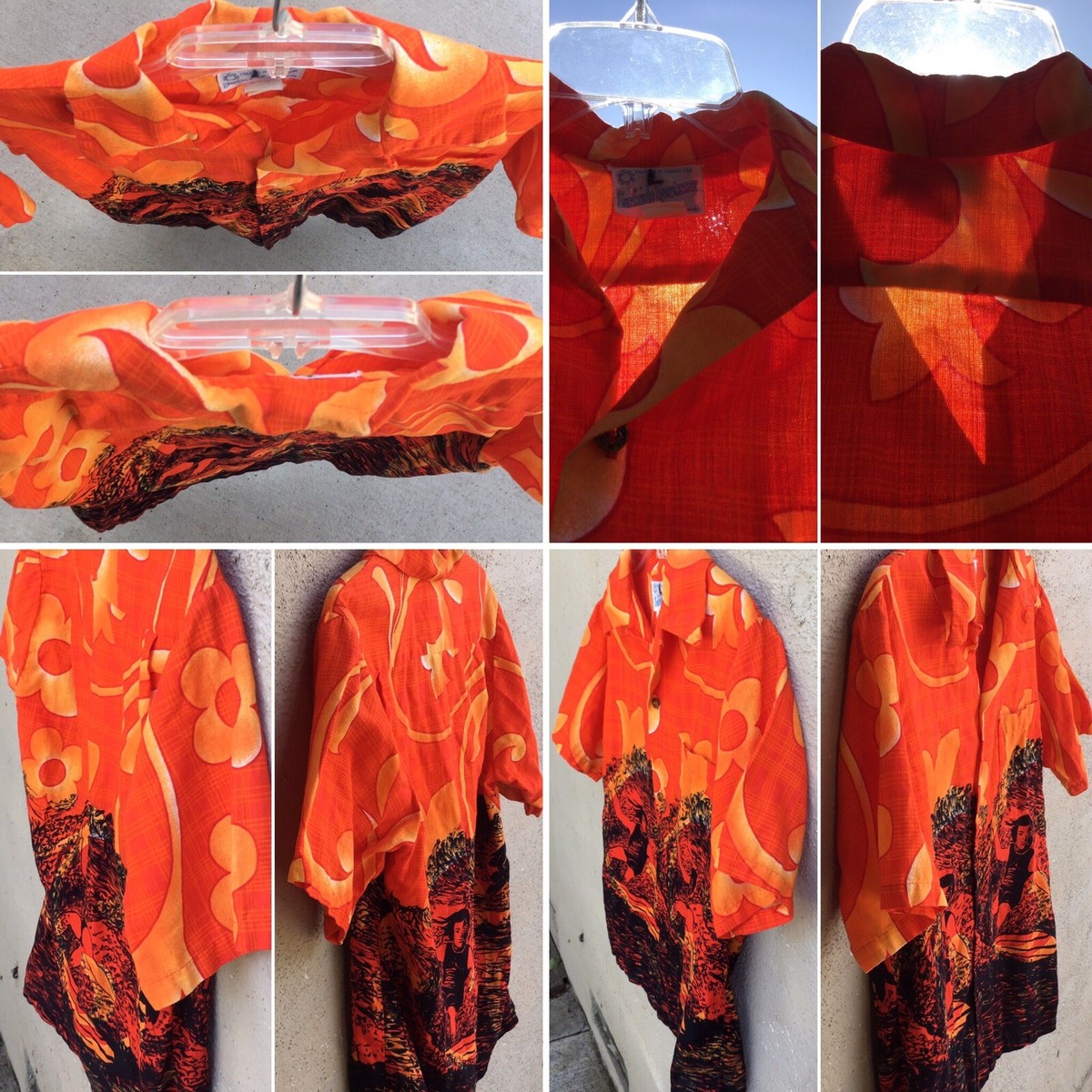 Vintage Surfside Sportwear Waikiki Hawaiian Shirt Surfing