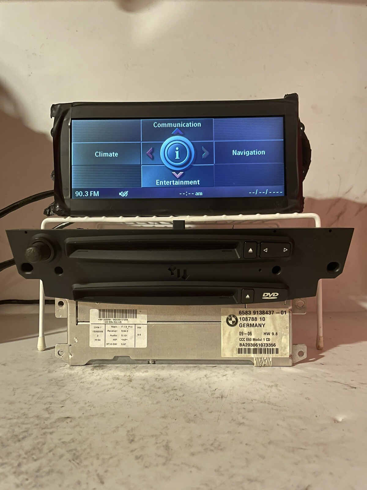 BMW E60 E61 E63 545I 530I Navigation Radio DVD CCC OEM Tested 2004-2007