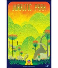 JURASSIC PARK Mondo Kevin Tong Limited Edition Signed/Numbered Poster - RARE