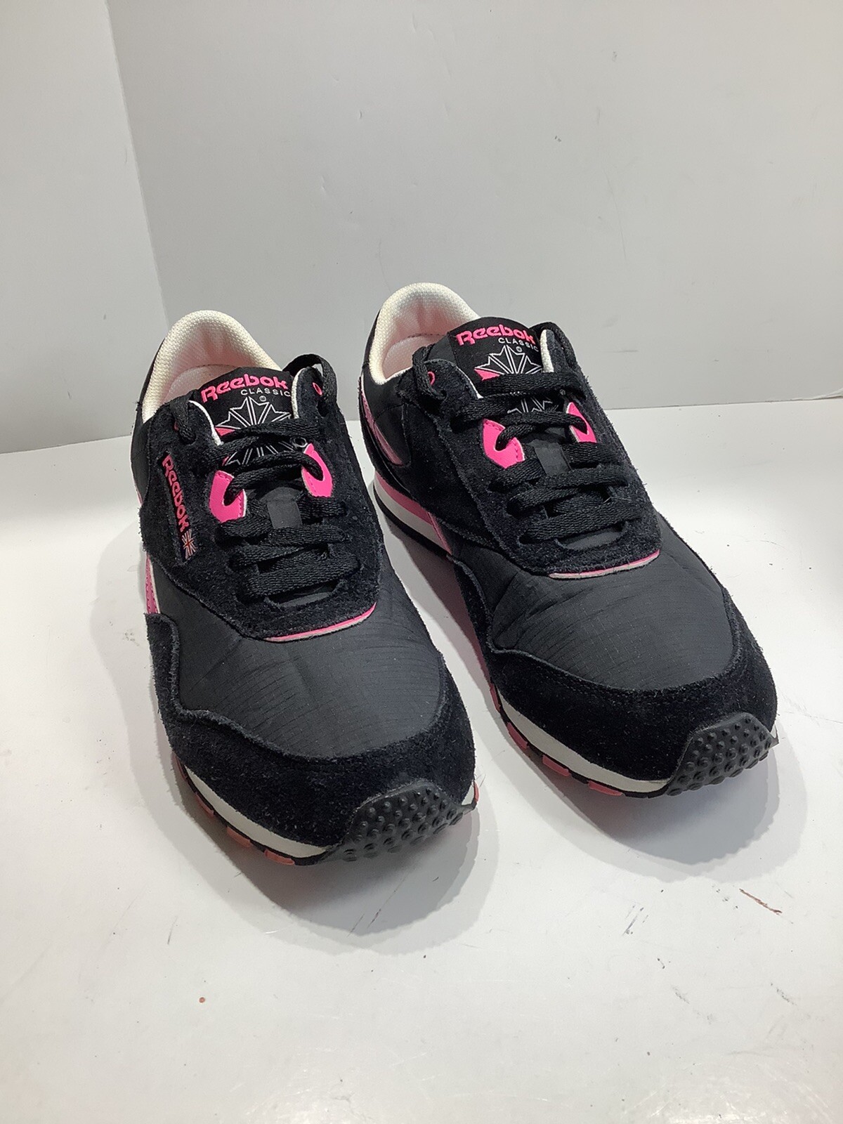 Reebok Classic CL Nylon Slim Colors Lightweight Blk/Pink 039501  Women\u0026#039;s US 8.5M | eBay