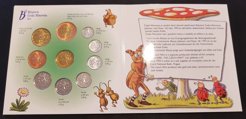 Czech Republic KMS 1999 1-50 Koruna St In Blister SP124736 - Image 3 of 3