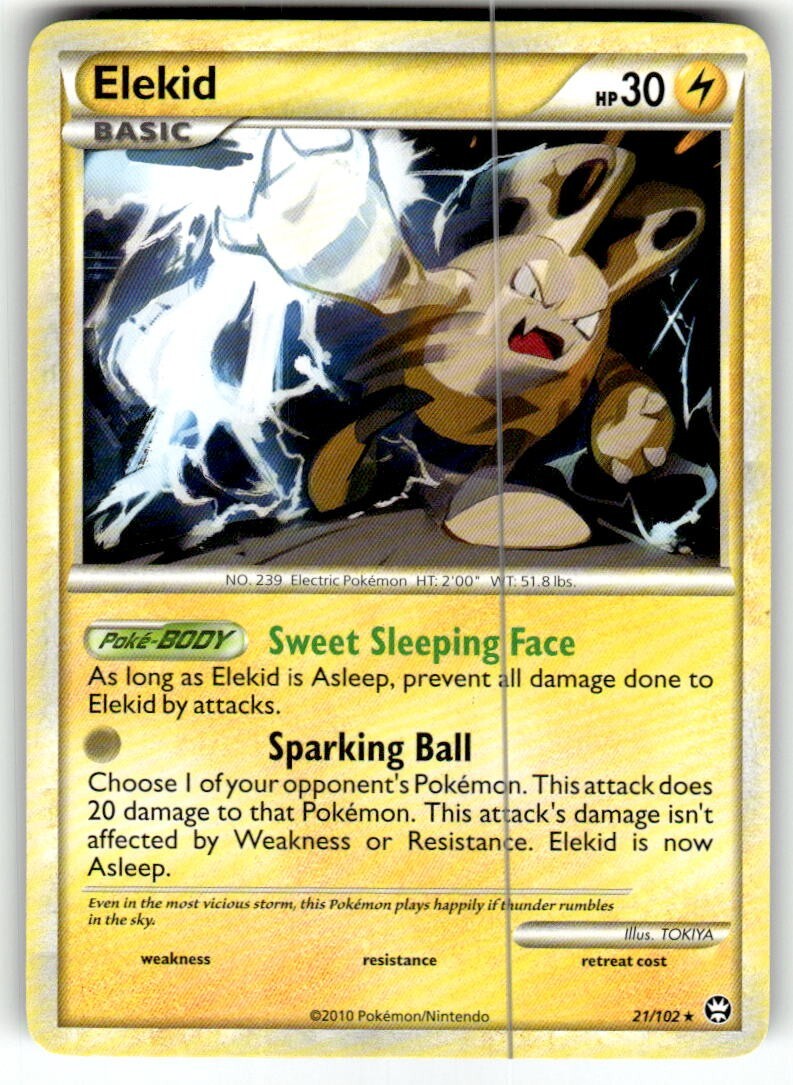 Elekid 21/102 Triumphant Regular Rare Pokemon Card TCG English