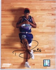 DeShawn Stevenson Hand Signed 8x10 Photo Autograph Utah Jazz NBA Rookie Shoot
