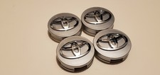 4ps Toyota Wheel Rims Center Hub Cap Caps Silver Base Chrome Logo 62mm Camry Mor