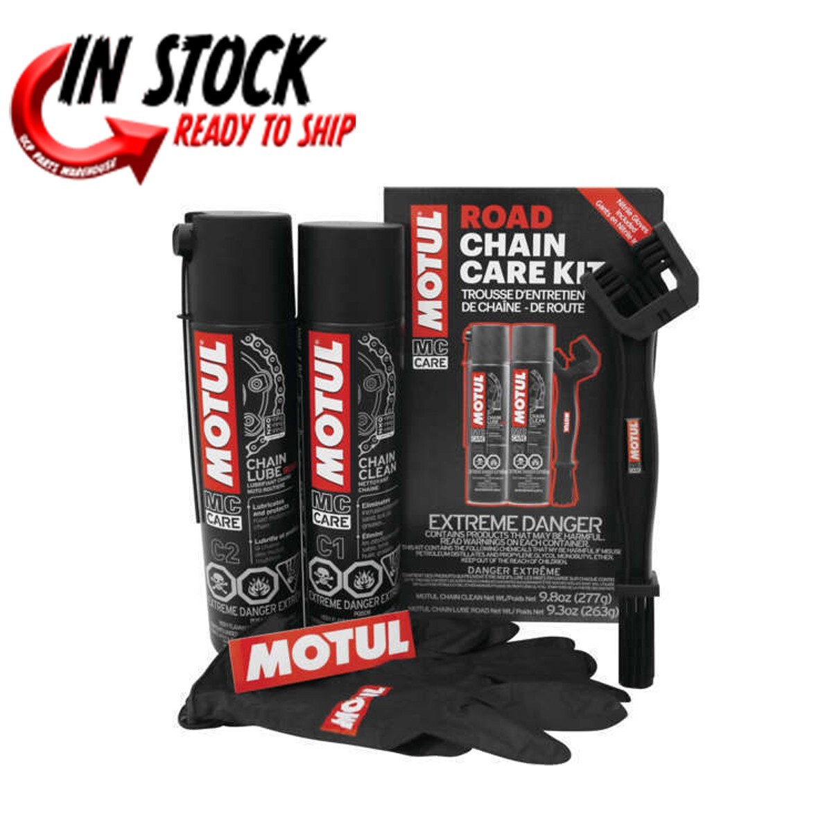 TEA＠　0318 MOTUL MOTORCYCLE STREETBIKE CHAIN CARE KIT 109767 | eBay