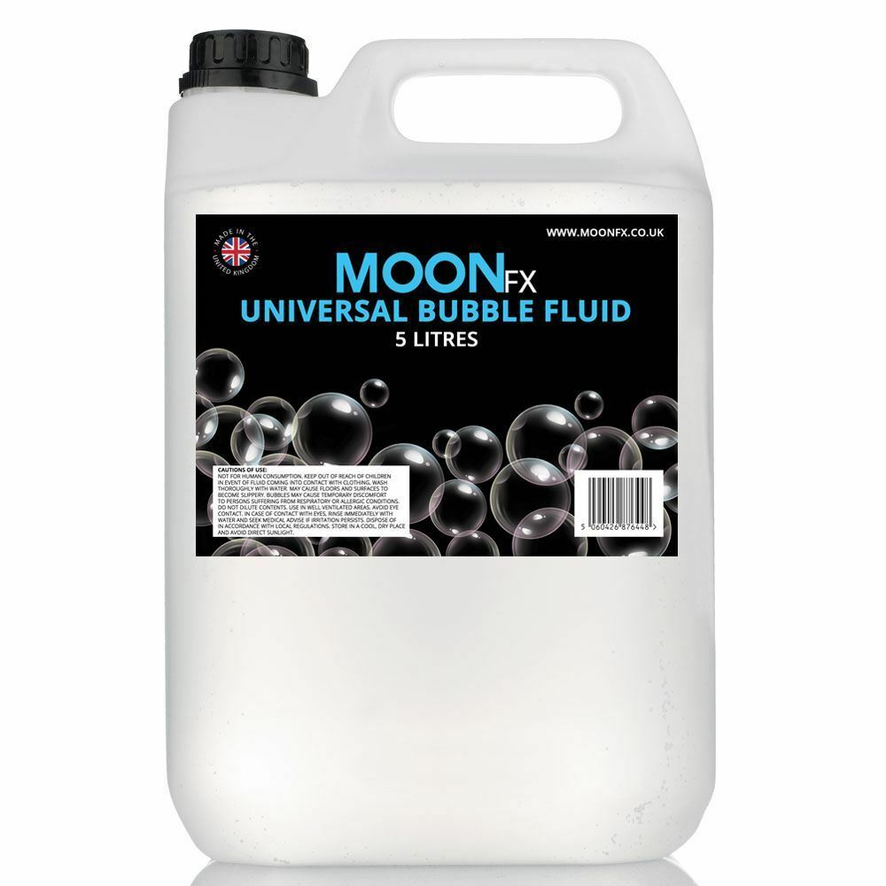 Moon Glow - Universal Bubble Fluid 5L - Long Lasting Professional Fluid