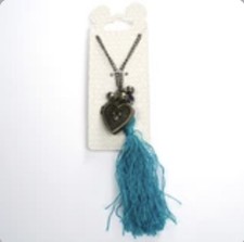 Authentic Original Disney Parks Necklace Mickey mouse locket, Tassel, Stones