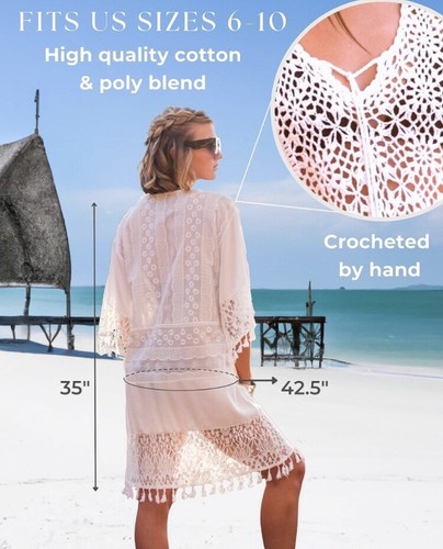 Crochet CoverUp With Lace - Picture 2 of 4