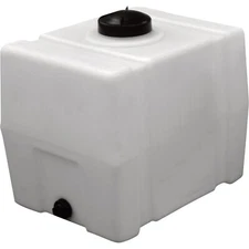Dunmiers 100 Gallon Square Polyethylene Water Storage Tank