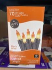 Halloween Lights 70 Count Twinkling Orange Mini Fall Lighting Candy Corn Look