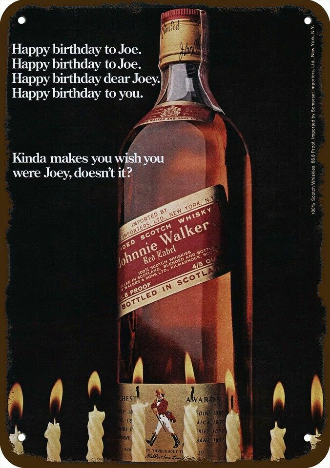 ヴィンテージ　Johnnie Walker 置物 Vintage Johnnie Walker Black Label Whiskey Bottle With Wood