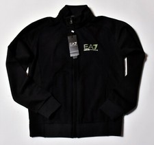 Emporio Armani Men's Track Sweatshirt - New w Tags - Authentic - Black - S