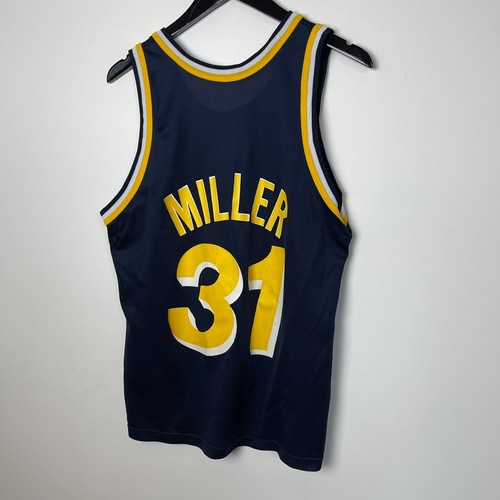 Vintage 90s REGGIE MILLER Indiana Pacers NBA Champion Jersey 40 - Picture 2 of 4