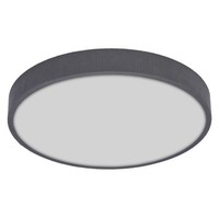 Led Deckenleuchte Stoff Metall Grau Osram 3000K Click-Dim Ø49Cm Deckenlampe BüRo