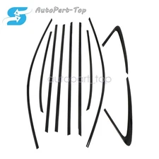 For Audi A4 Quattro 2020-2025 Gloss Black Car Window Molding Trim Strip Cover