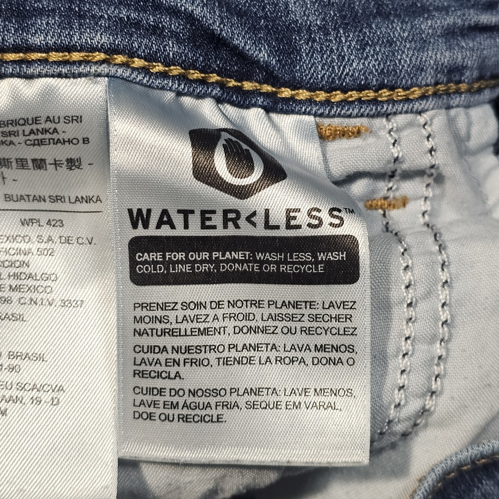 Levi Strauss 710 Super Skinny Womens Denim Jeans Blue Size 27 Distressed thumbnail 6