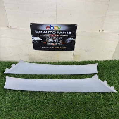 2003-09 W211 MERCEDES E500 E320 A-PILLAR FRONT LEFT & RIGHT GRAY CLOTH PAIR OEM